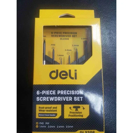 ճշգրիտ պտուտակահաների հավաքածու 6 հատ 1.4 2.02.4 3.0մմ․3206