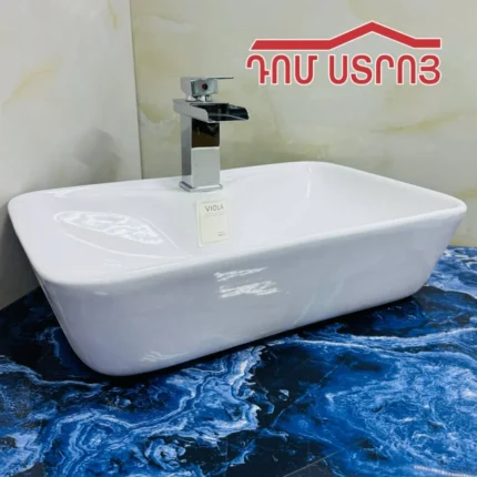 լվացարան Angela քառակուսի վրայի/կերամիկա 1-20