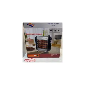 DS-116-6 էլ.տաքացուցիչ սպիտակ սև արծաթագույն 2000Վտ QT81