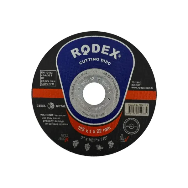 երկաթ կտրող դիսկ 125*1*22մմ SRM1125 Rodex — Ապրանքի նկար 1