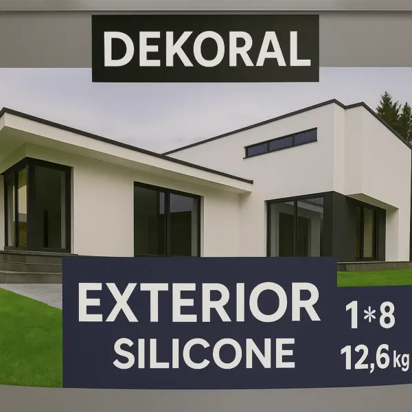 kraska Exterior Silikone 9L 1*8 Dekoral12.6kg ճակատային — Ապրանքի նկար 1