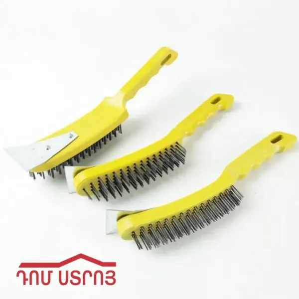 DS-34-6 խոզանակ մետաղյա քերիչով 6*16 — Ապրանքի նկար 1