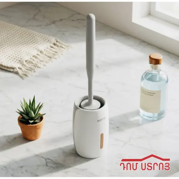 DS-61-5-2 կոնքամանի խոզանակ ձվաձև սպիտակ-սեռի — Ապրանքի նկար 1