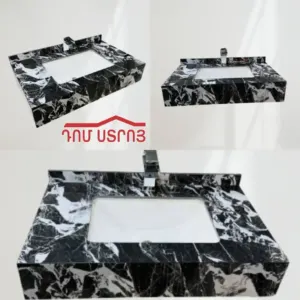 DS-2-1 լվացարան սև/սպիտակ 80*50*15սմ
