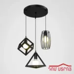 DS-19-1-6 ջահ կախովի սև եռանկյ/քառ/գլան