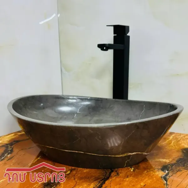 լվացարան օվալ Lashtar/մոխրագույն 1-4 — Ապրանքի նկար 1