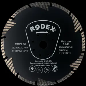 Ալմազնի դիսկ ֆլանեցով 230մմ RRZ230F Rodex