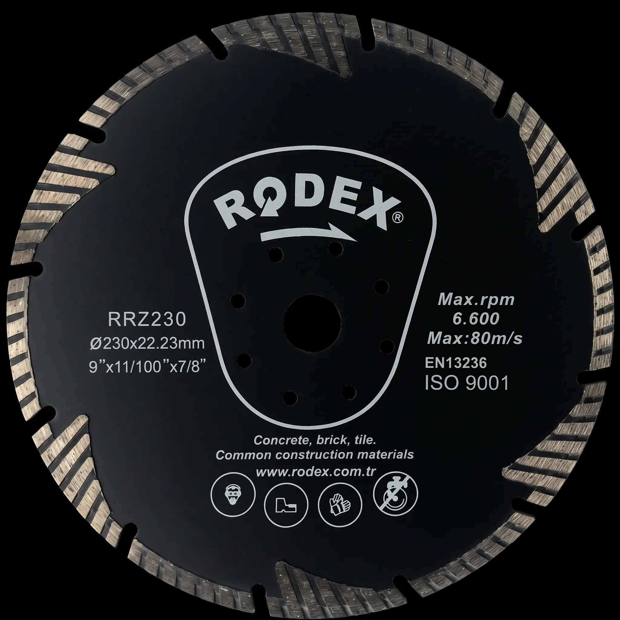 Ալմազնի դիսկ ֆլանեցով 230մմ RRZ230F Rodex