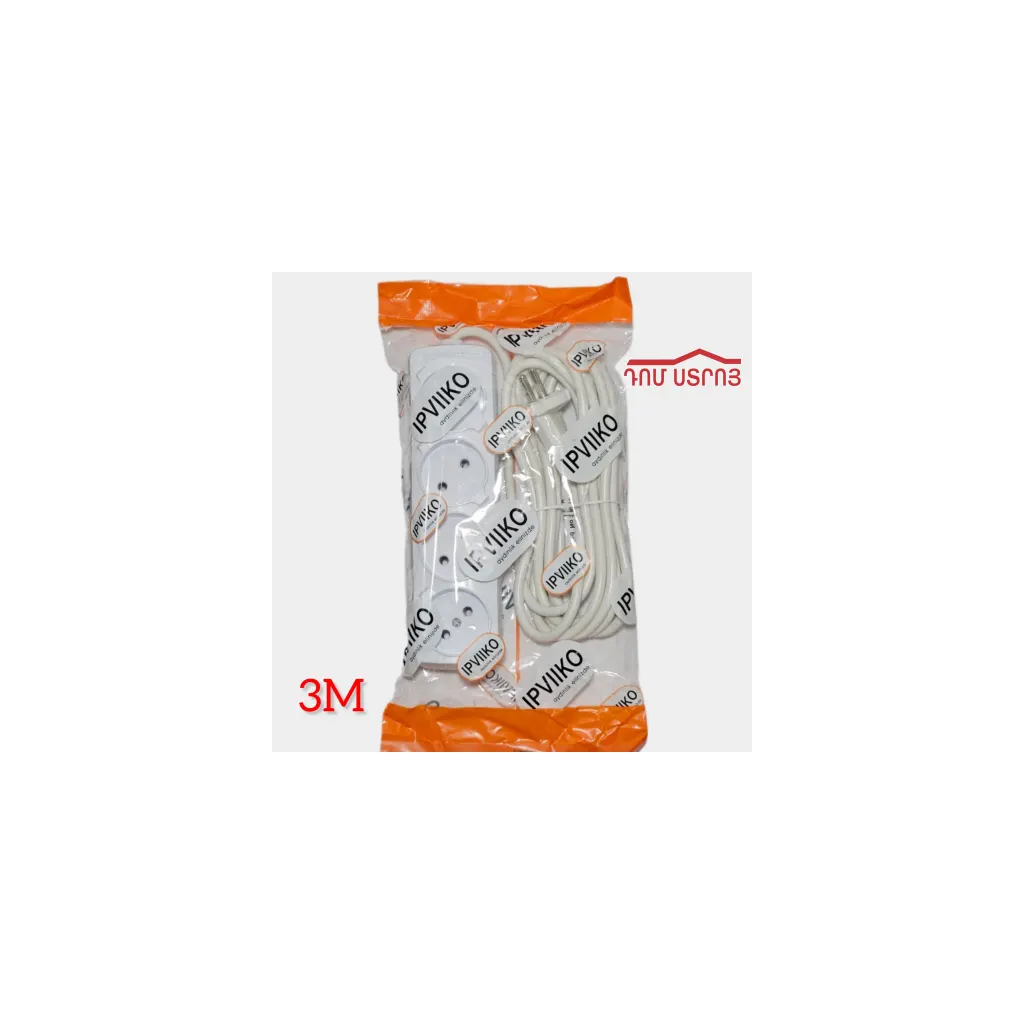 DS-97-12 երկարացմ.լար 3M 4 տեղ