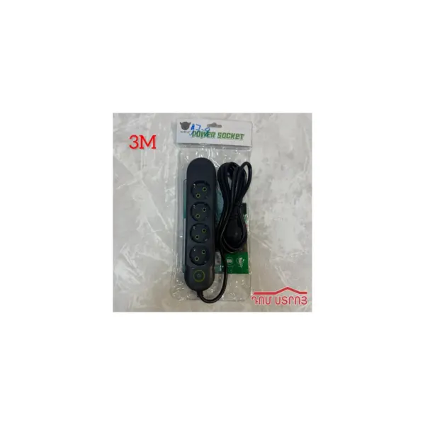 DS-97-8 երկարացմ.լար 3M անջատիչով 4 տեղ սև — Ապրանքի նկար 1