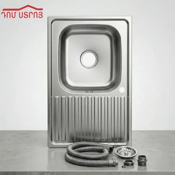 DS-45 MB8050RZ լվացարան +սիֆոնով 800*500*200 աջ չոր. — Ապրանքի նկար 1