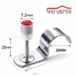 DS-60-2 կապսուլ մեխ կլիպս 25*20*7.3մմ 100հ