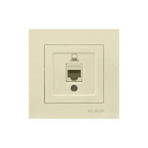 համակարգչի վարդակ կաթնագույն KE01212 Klaus