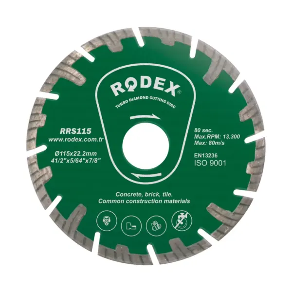ալմազնի դիսկ 115մմ RRS115 Rodex — Ապրանքի նկար 1