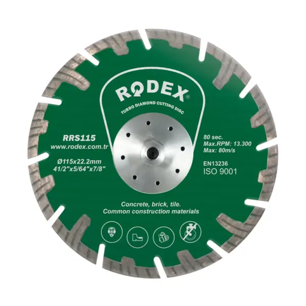 ալմազնի դիսկ ֆլանեցով 115մմ RRS115F Rodex — Ապրանքի նկար 1
