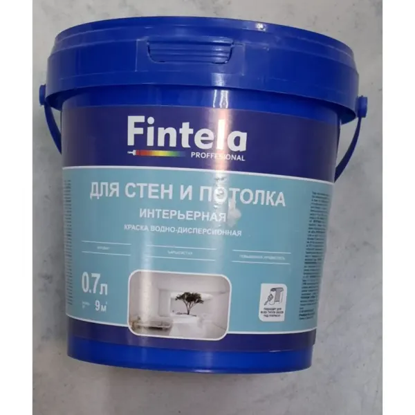Fintela ներկ պատի/առաստաղի 0.7լ — Ապրանքի նկար 1