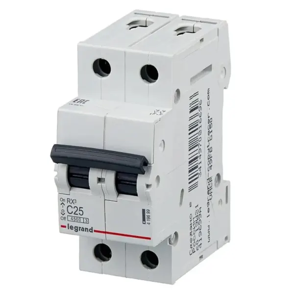 Legrand ավտ.անջատիչ 2PC25A 4,5ka 21935 — Ապրանքի նկար 1