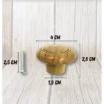 դռան բռնակ Էկոլ դեղին 08663