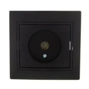անտենի վարդակ սև KE01817W Klaus