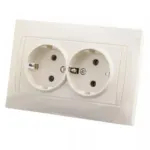 վարդակ 2տ կաթնագույն AE01206 Anura