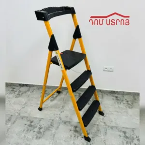 աստիճան ծալովի սև/դեղին 4ոտք Venos 1-23