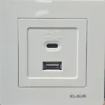 վարդակ USB սպիտակ KE01123 Klaus