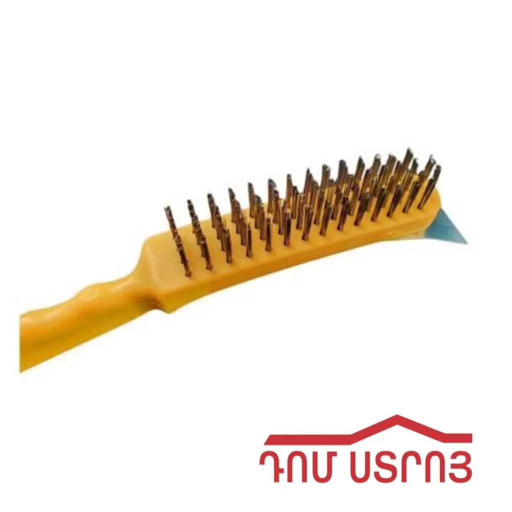 DS-34-4 խոզանակ մետաղյա քերիչով 4*16