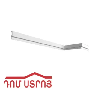 մոլդինգ պատի 18*38մմ*2մ բարձրորակ կլասիկ սպիտակ 001