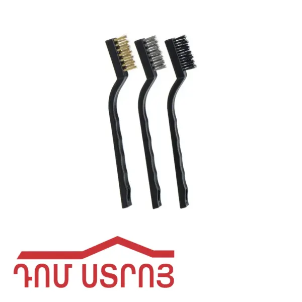 խոզանակ մետաղի 7# 3կտոր փոքր 00102 — Ապրանքի նկար 1