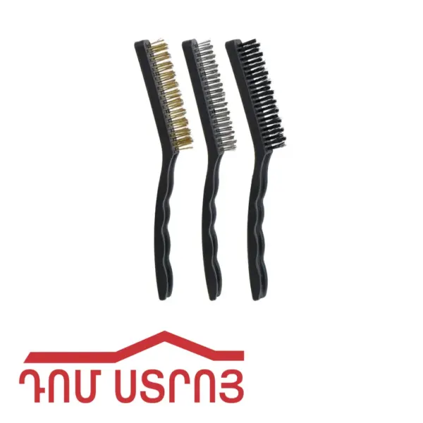 խոզանակ մետաղի 9# 3կտոր մեծ 00100 — Ապրանքի նկար 1