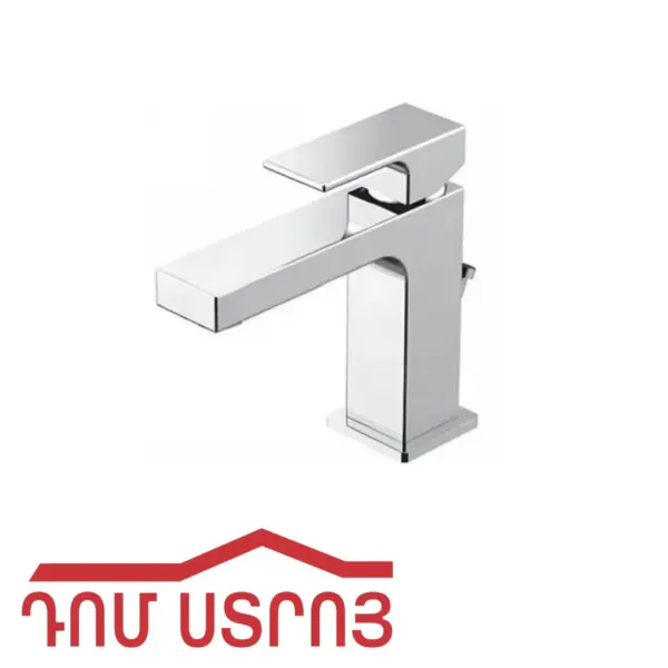 ծորակ խոհանոցի կարապ քառակուսի սև 118-25 — Ապրանքի նկար 1