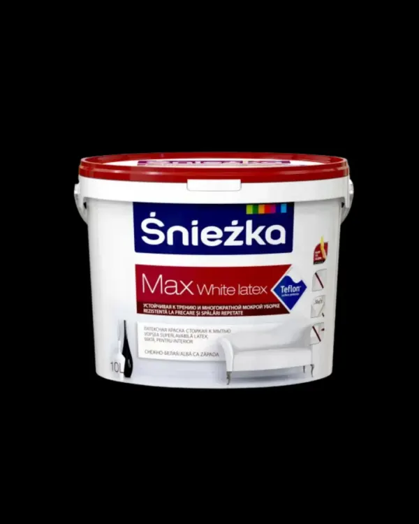 snejka ներկ ջրային հիմքով Max White 5լ — Ապրանքի նկար 1