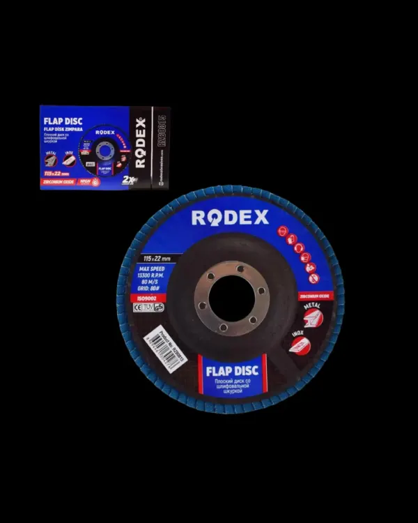 Շերտավոր շուշաթուղթ N80 115մմ RZB0815 Rodex — Ապրանքի նկար 1
