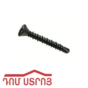 պտուտակ մեծ գլխիկով սև սուր 4.2*19