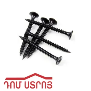 պտուտակ մեծ գլխիկով սուր սև 4.2*38