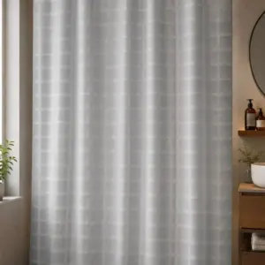 DS-12-41 բաղնիքի վարագույր քառակուսի նախշ 180*180սմ